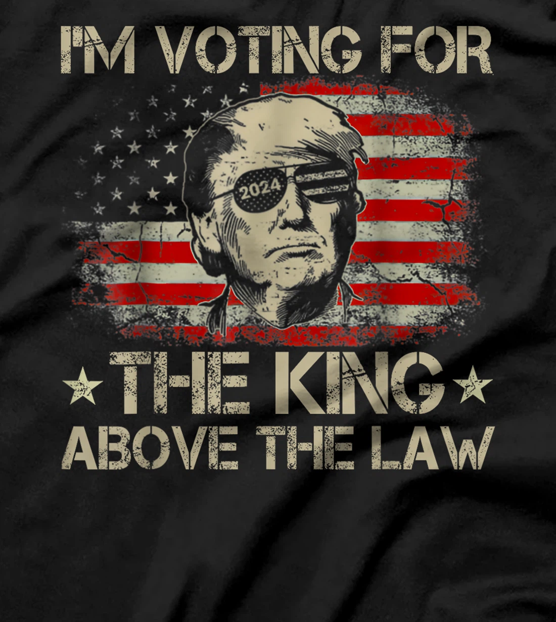 I'm Voting For The King Above The Law Funny Trump Immunity T-Shirt