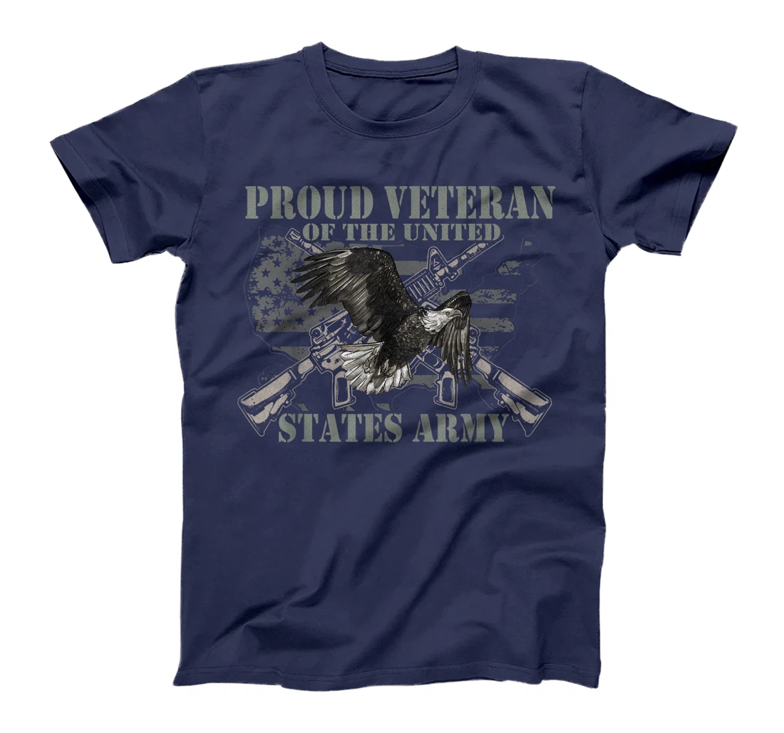 Proud Veteran Of The United States Eagle Us Flag Veteran T-Shirt