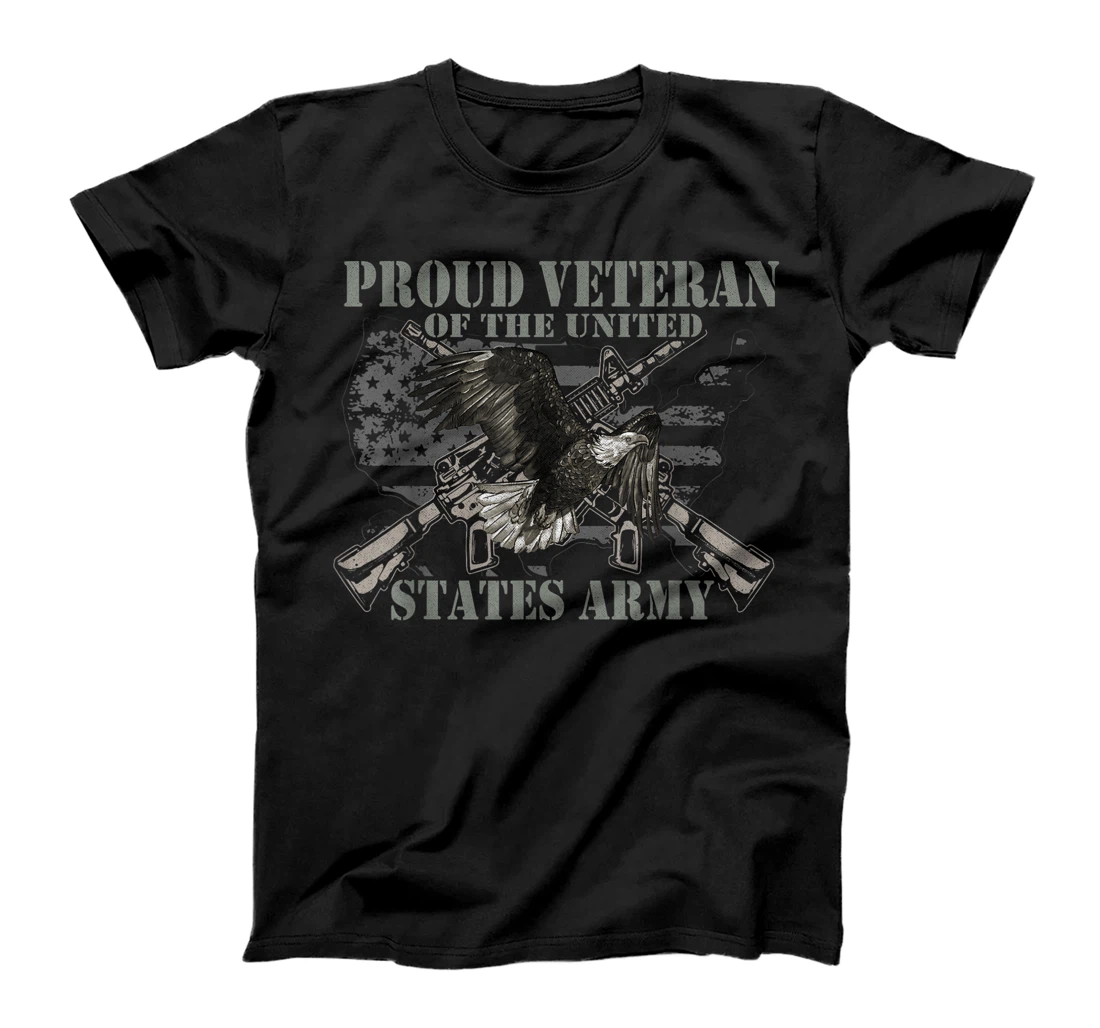 Proud Veteran Of The United States Eagle Us Flag Veteran T-Shirt