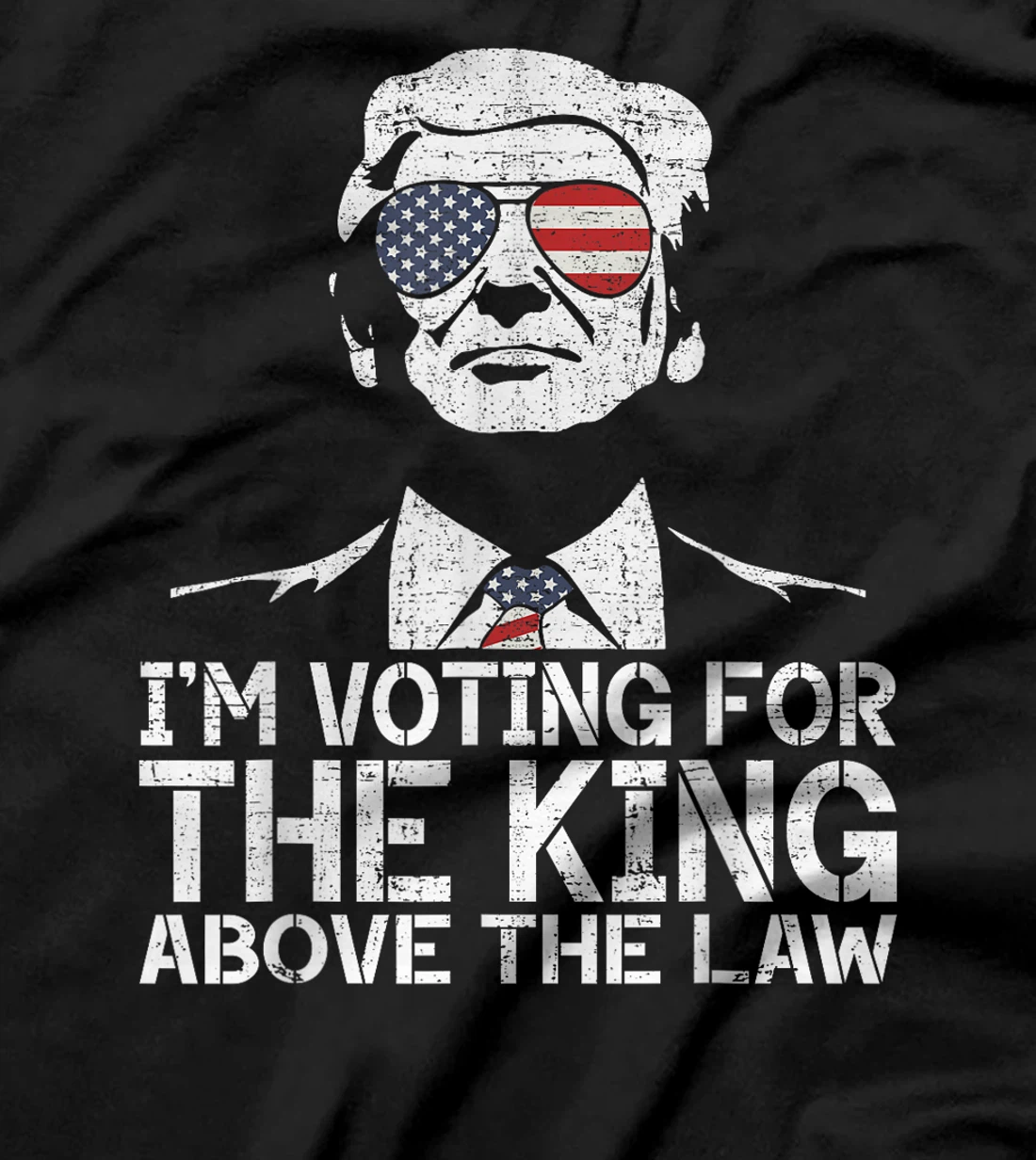 I'm Voting For The King Above The Law Funny Trump Immunity T-Shirt