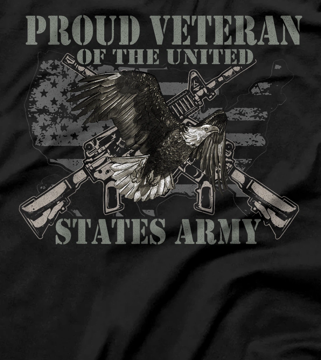 Proud Veteran Of The United States Eagle Us Flag Veteran T-Shirt