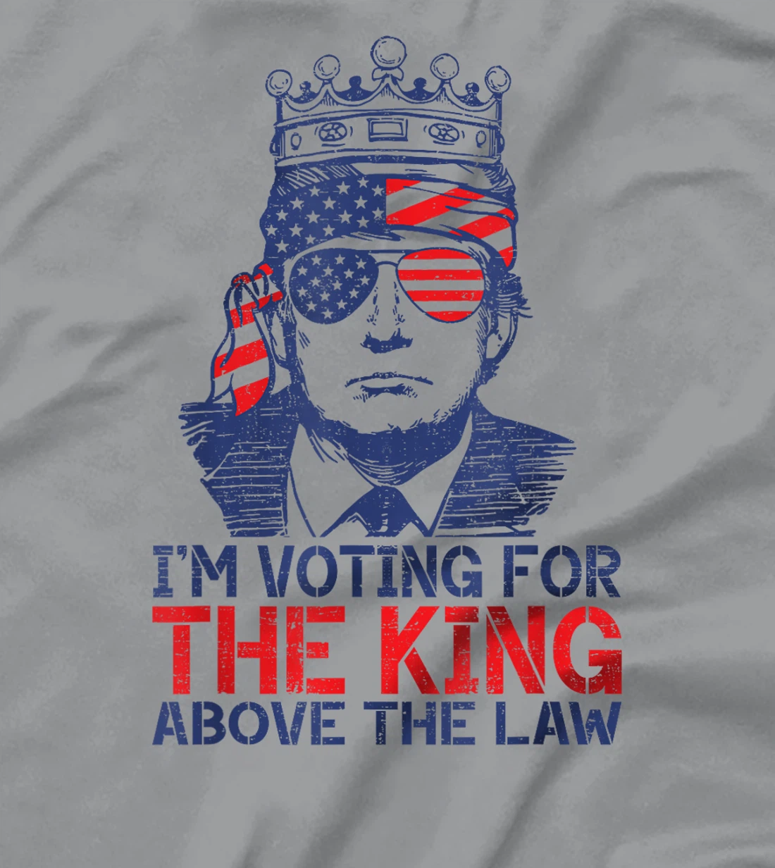 I'm Voting Trump 2024 King Above the Law T-Shirt