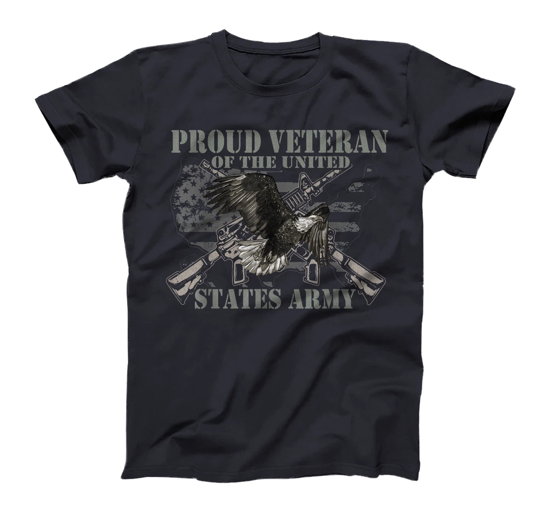 Proud Veteran Of The United States Eagle Us Flag Veteran T-Shirt