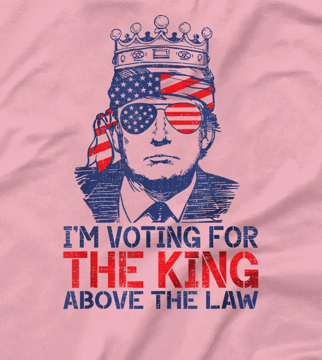 I'm Voting Trump 2024 King Above the Law T-Shirt