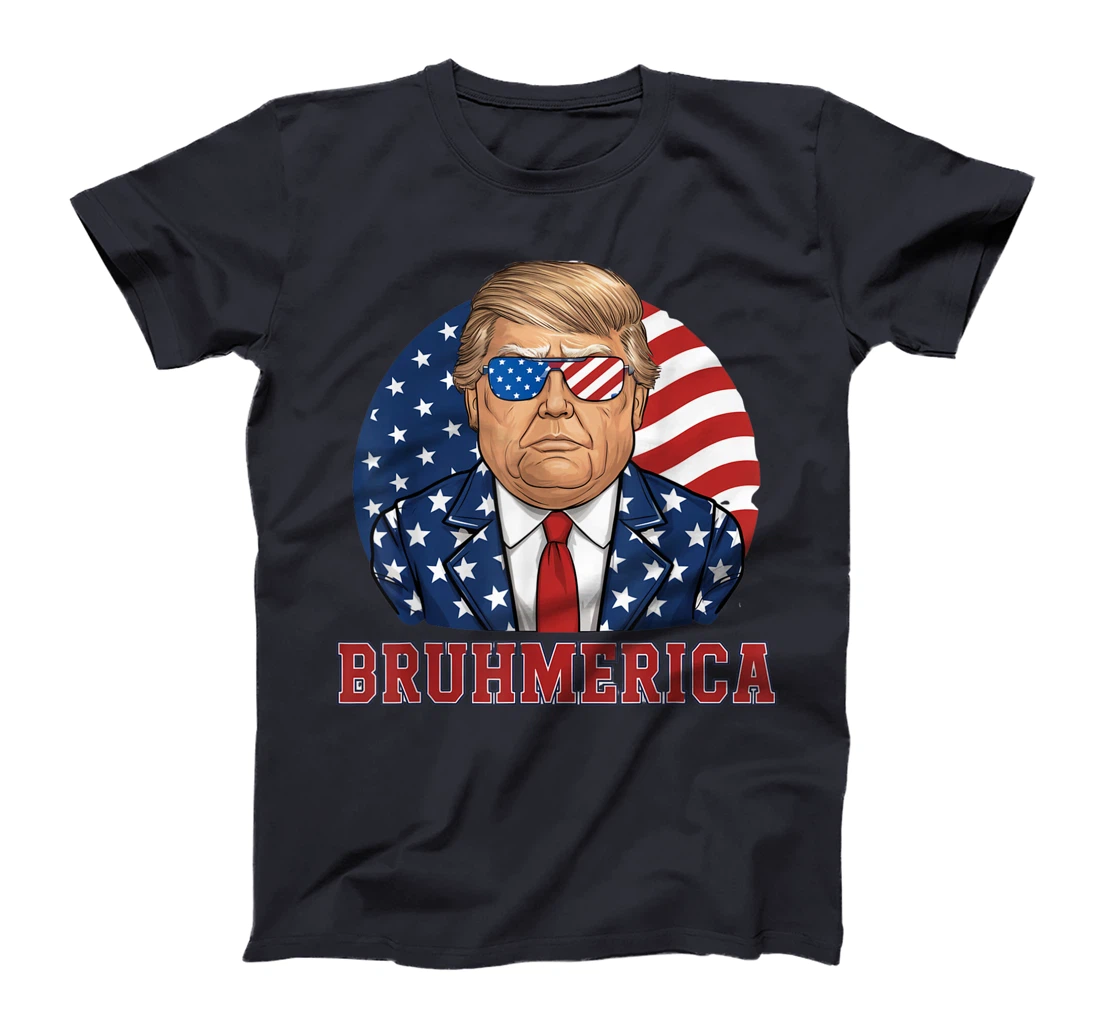 Bruhmerica Donald Trump Lovers USA Flag Funny Election T-Shirt