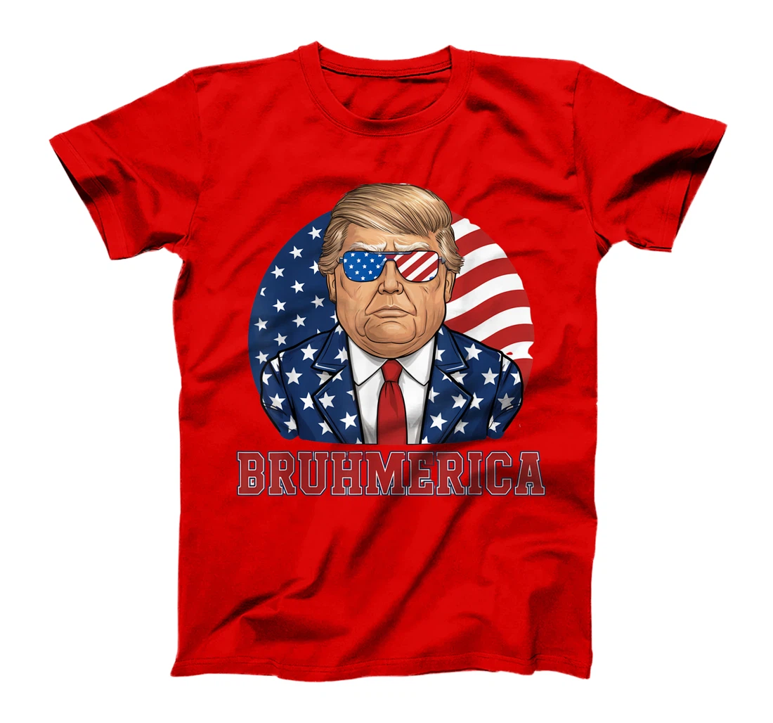 Bruhmerica Donald Trump Lovers USA Flag Funny Election T-Shirt