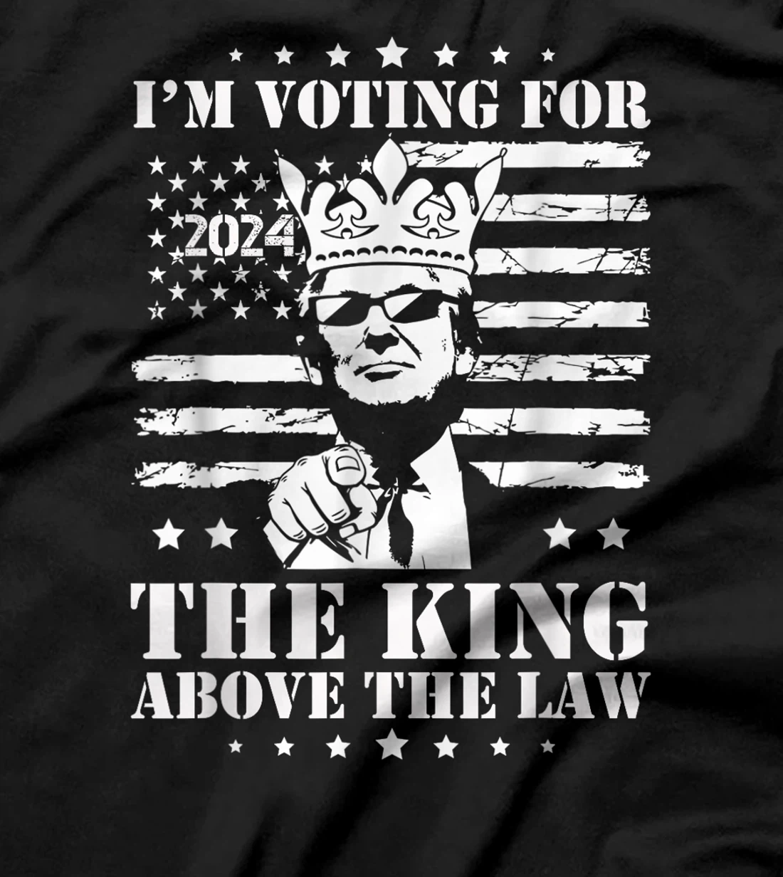I'm Voting Trump 2024 King Above the Law T-Shirt