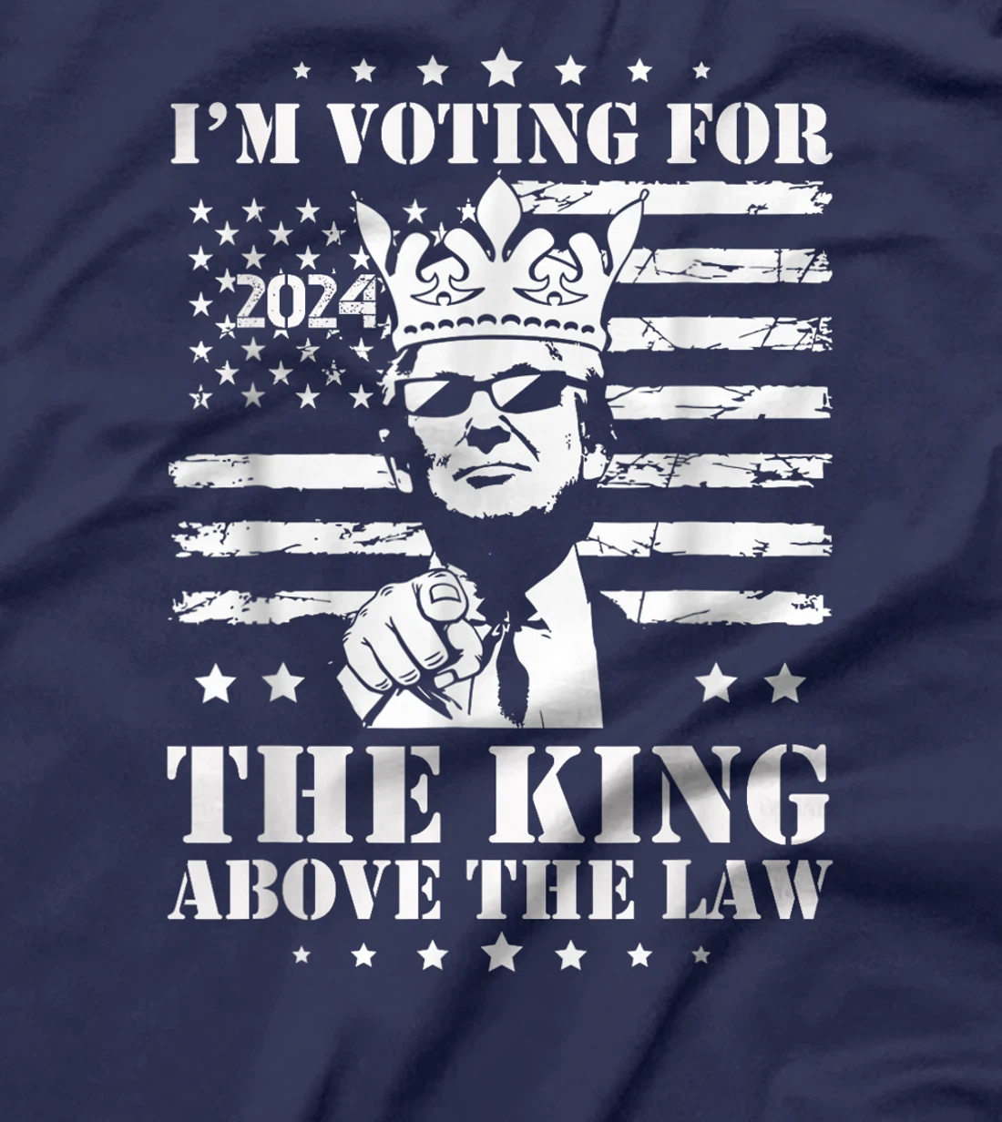 I'm Voting Trump 2024 King Above the Law T-Shirt