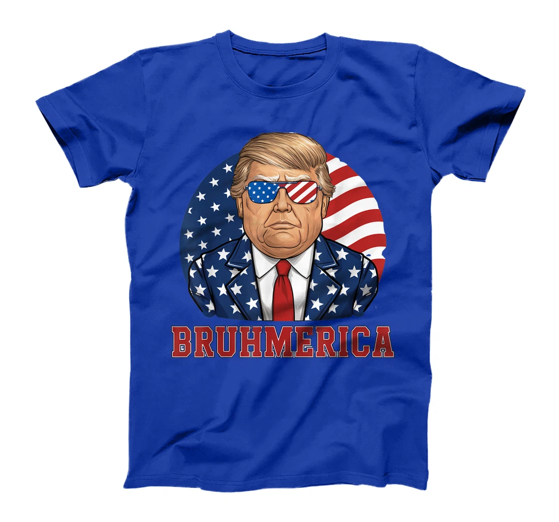 Bruhmerica Donald Trump Lovers USA Flag Funny Election T-Shirt