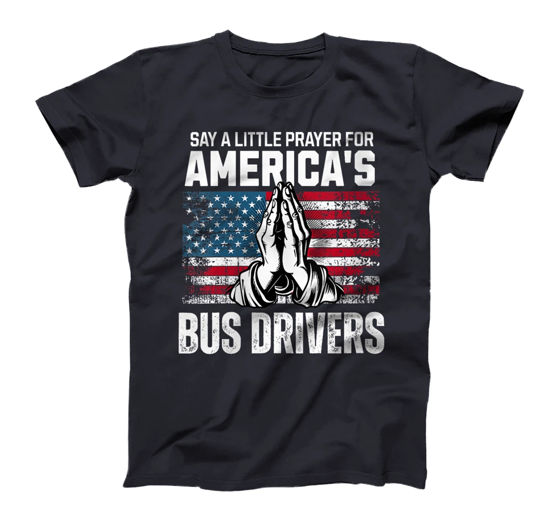 Womens Bus Driver Prayer for Veteran School Bus Driver Appreciation T-Shirt