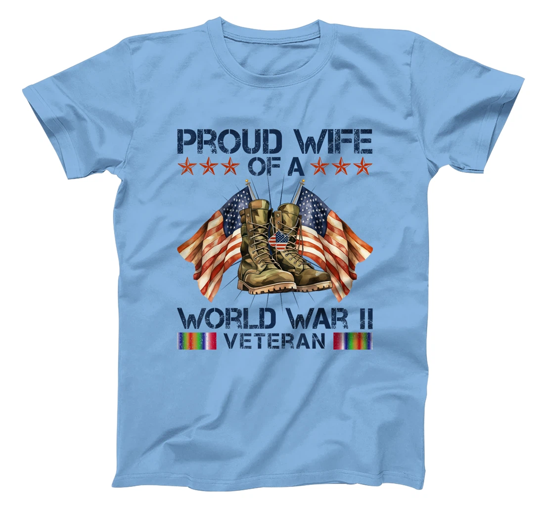 Proud Wife Of World War 2 Vet Proud WWII Veteran T-Shirt