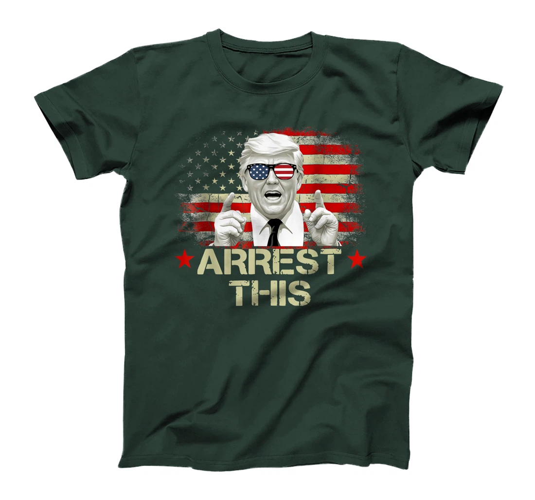 Funny Trump Arrest This Donald Trump Middle Finger President T-Shirt