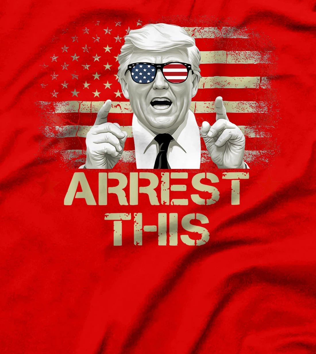 Funny Trump Arrest This Donald Trump Middle Finger President T-Shirt