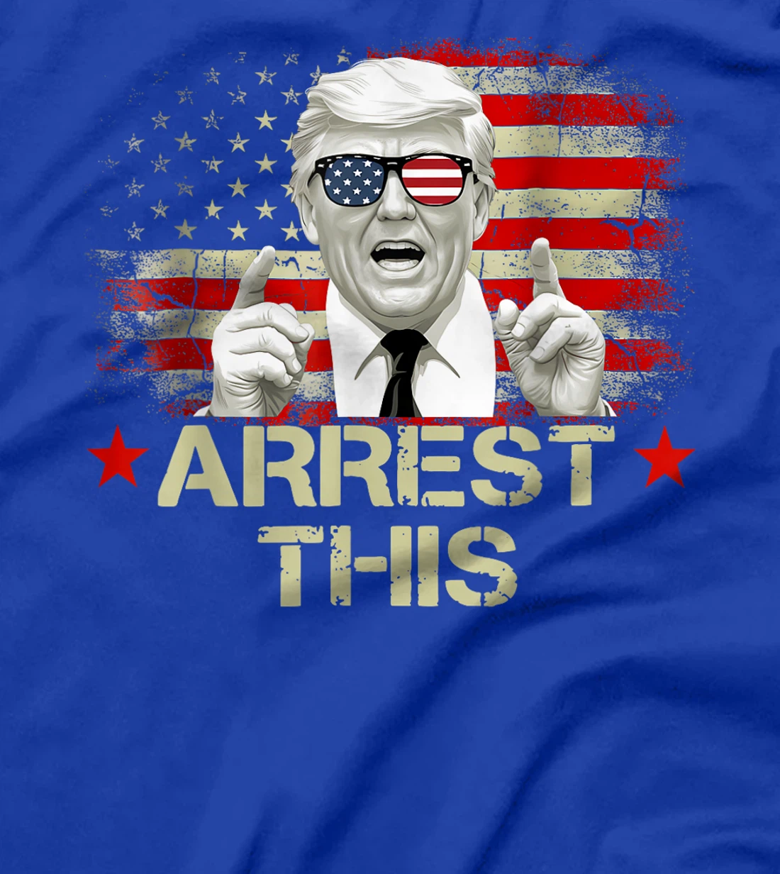 Funny Trump Arrest This Donald Trump Middle Finger President T-Shirt
