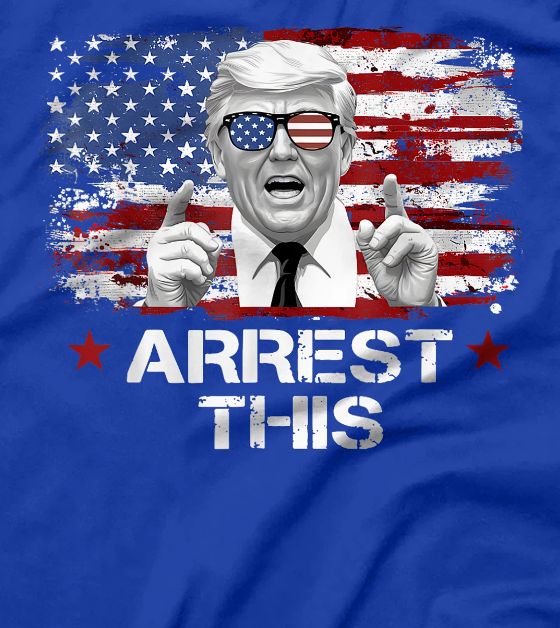 Womens Funny Trump Arrest This Donald Trump Middle Finger President T-Shirt