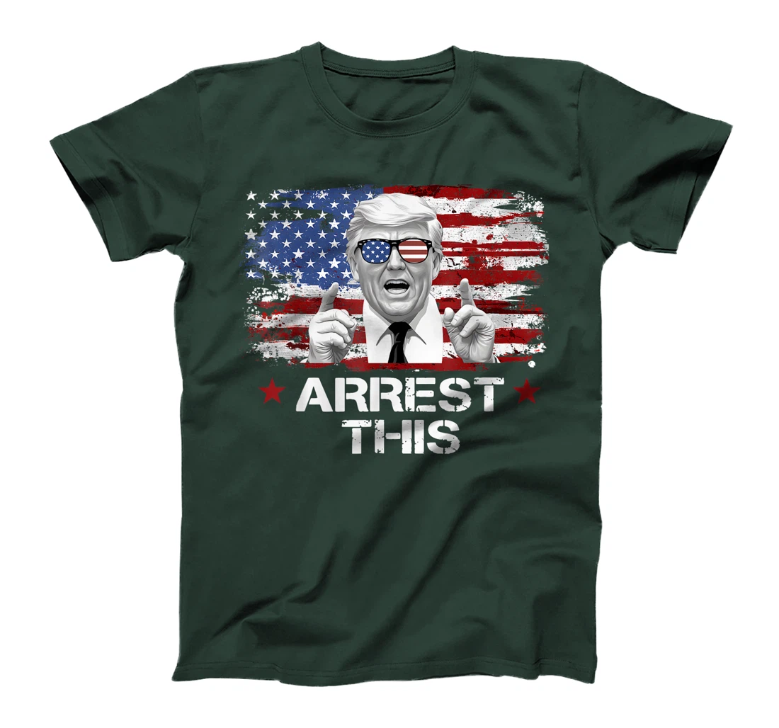 Womens Funny Trump Arrest This Donald Trump Middle Finger President T-Shirt