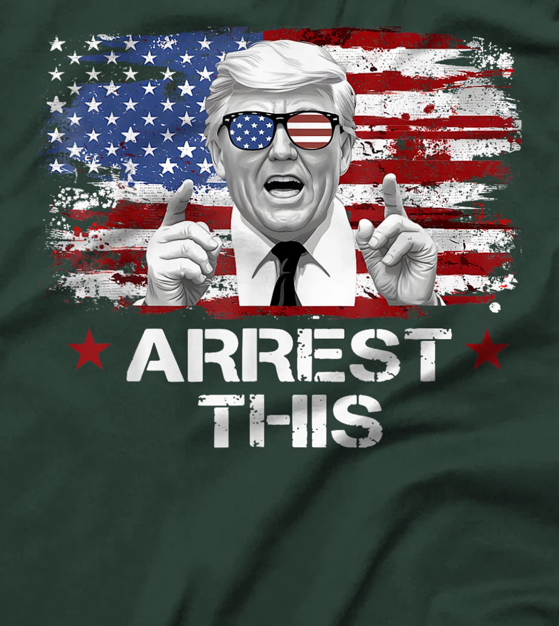 Womens Funny Trump Arrest This Donald Trump Middle Finger President T-Shirt