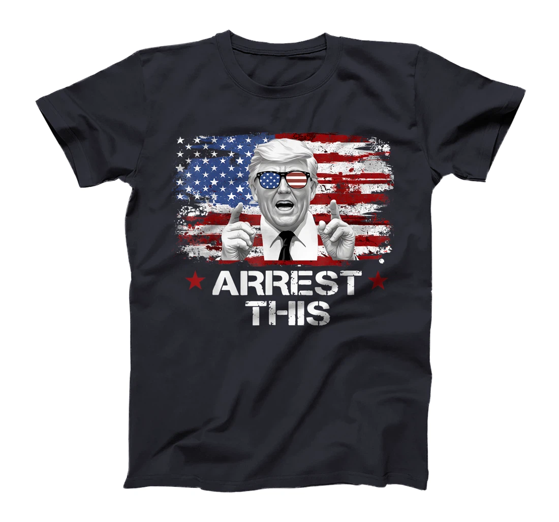 Funny Trump Arrest This Donald Trump Middle Finger President T-Shirt