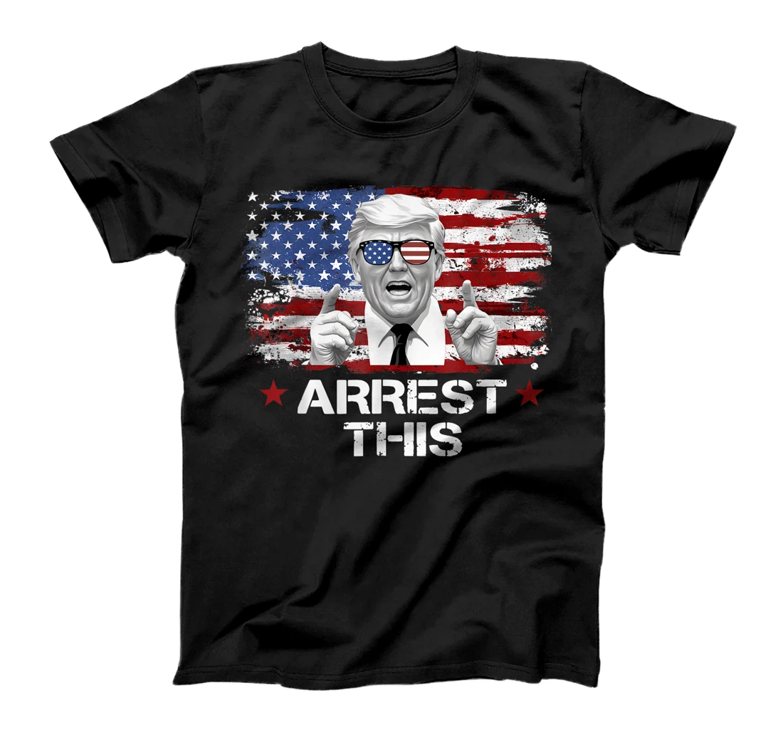 Funny Trump Arrest This Donald Trump Middle Finger President T-Shirt