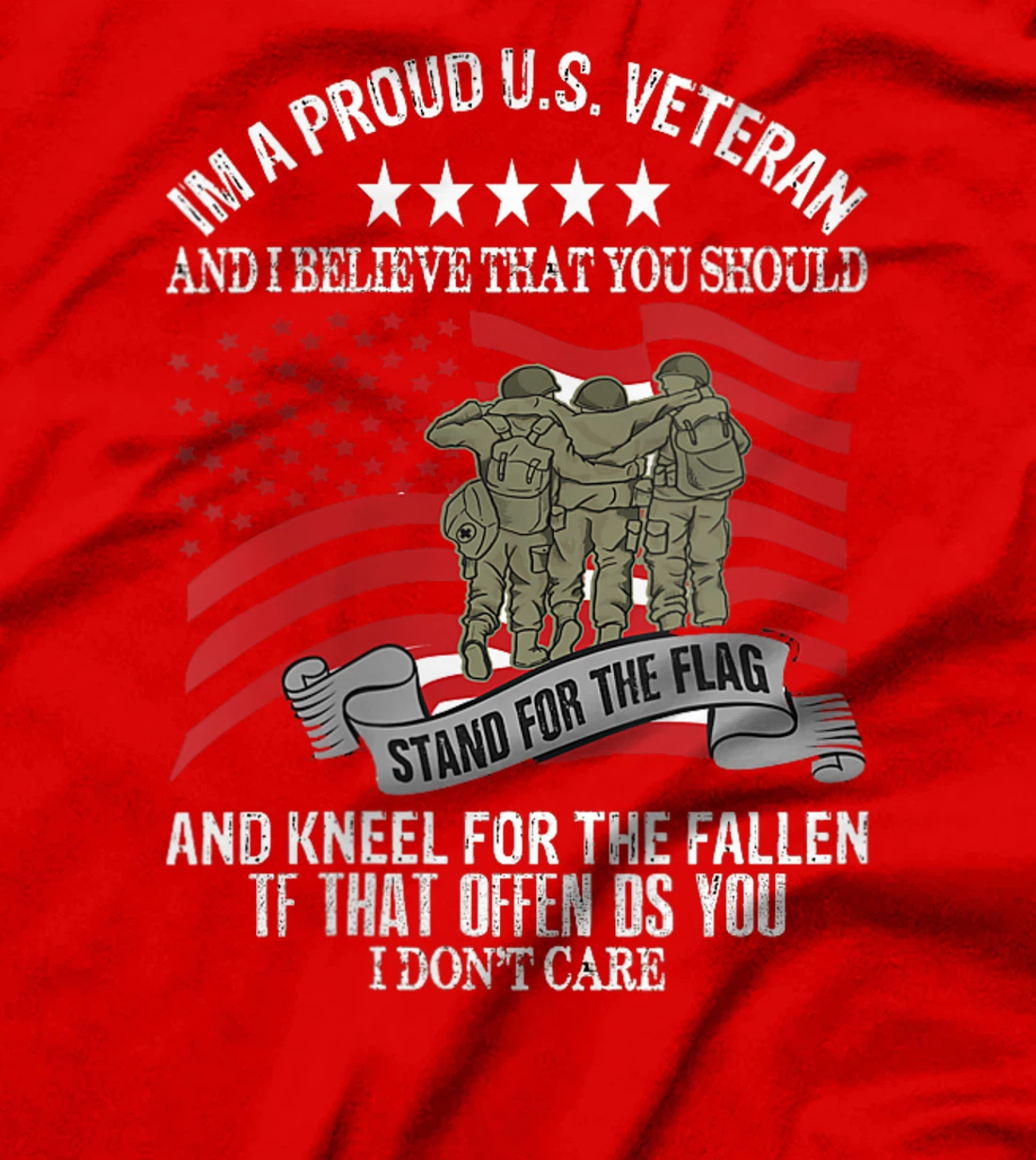 Womens I'M A PROUD U.S VETERANS T-Shirt