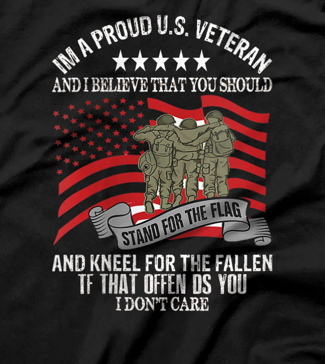 Womens I'M A PROUD U.S VETERANS T-Shirt