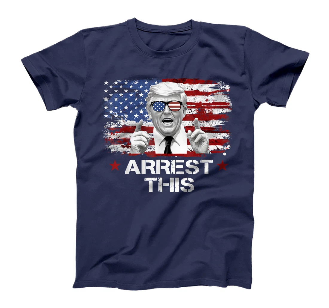 Funny Trump Arrest This Donald Trump Middle Finger President T-Shirt