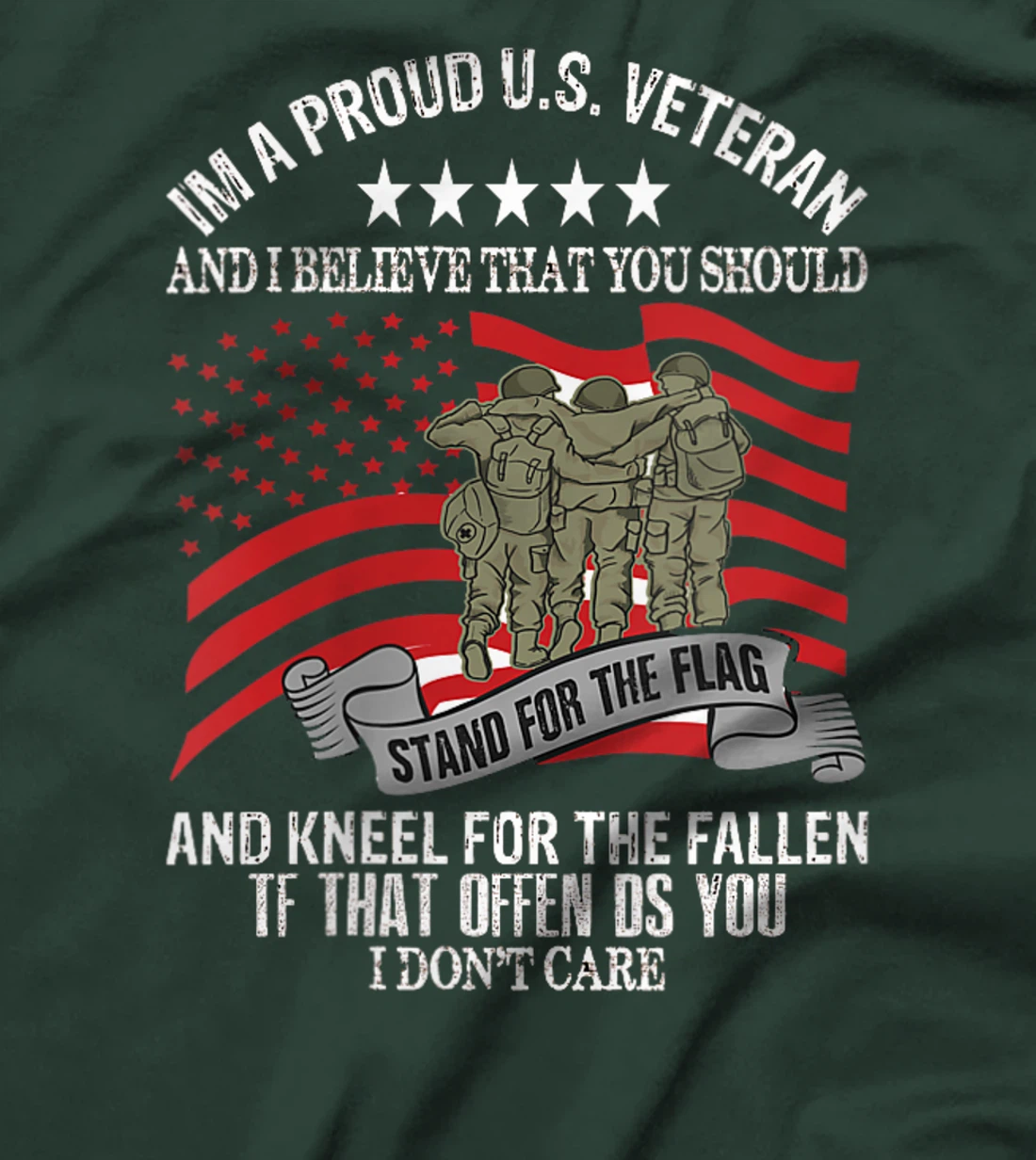 Womens I'M A PROUD U.S VETERANS T-Shirt
