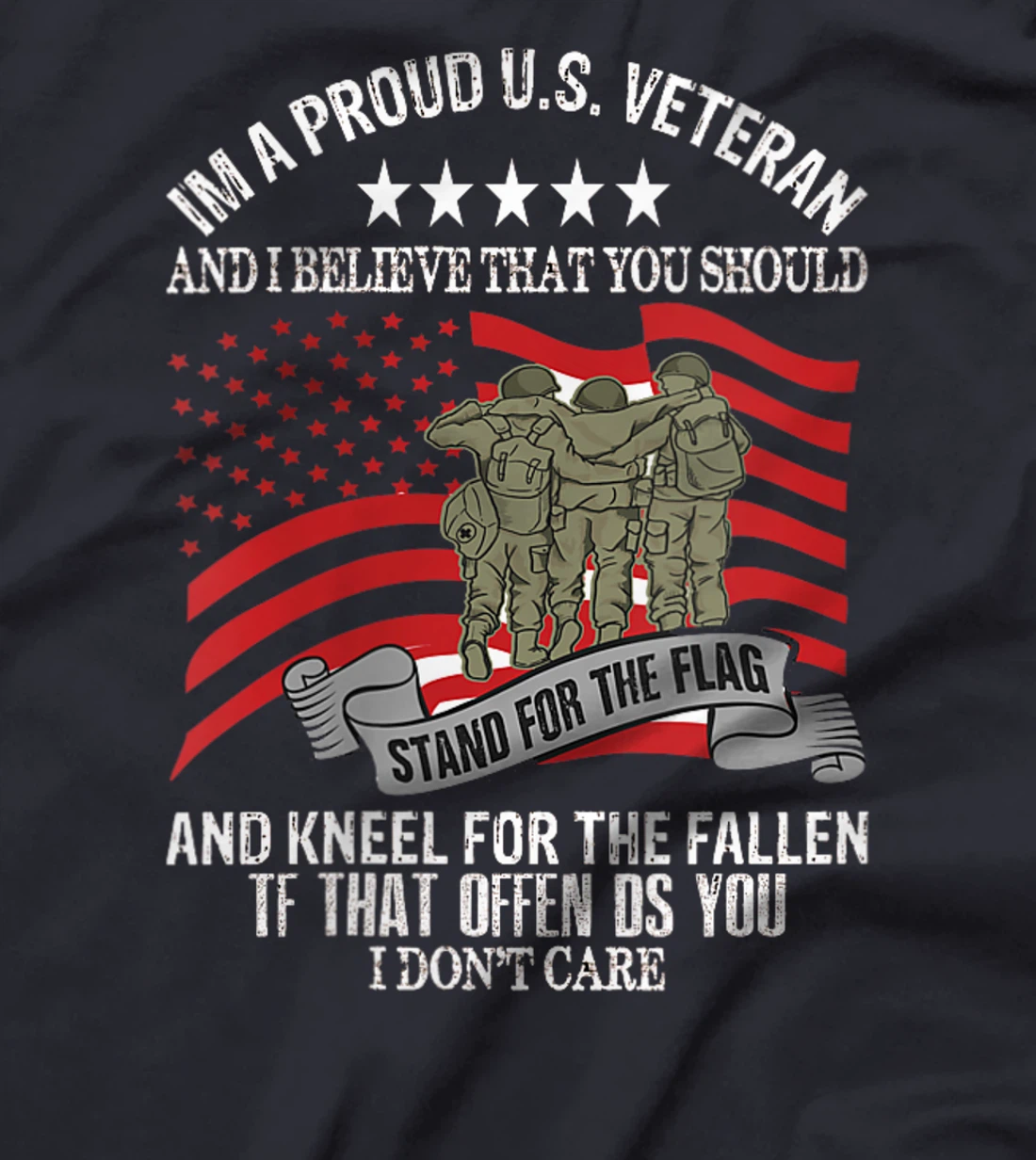 Womens I'M A PROUD U.S VETERANS T-Shirt