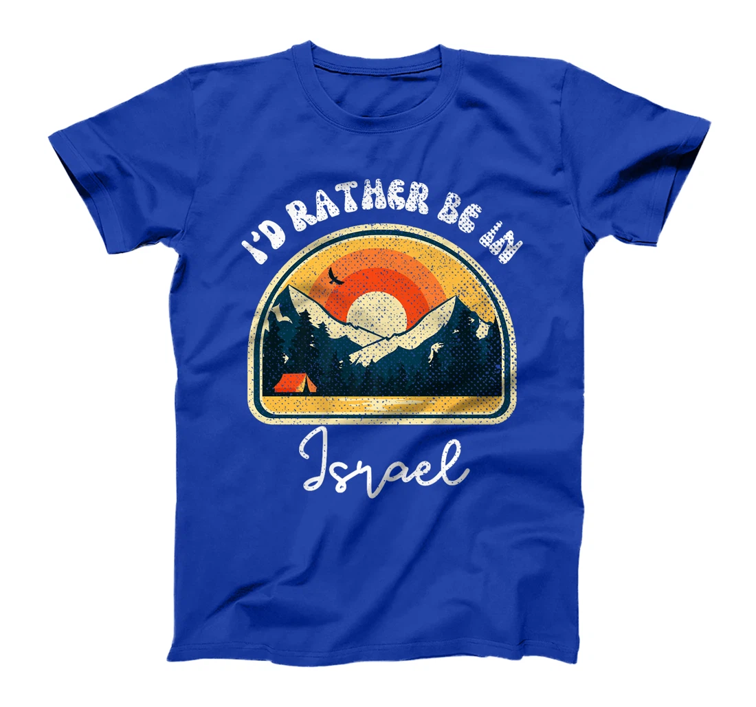 I'd Rather Be In Israel Vintage Israel Vacation Premium T-Shirt