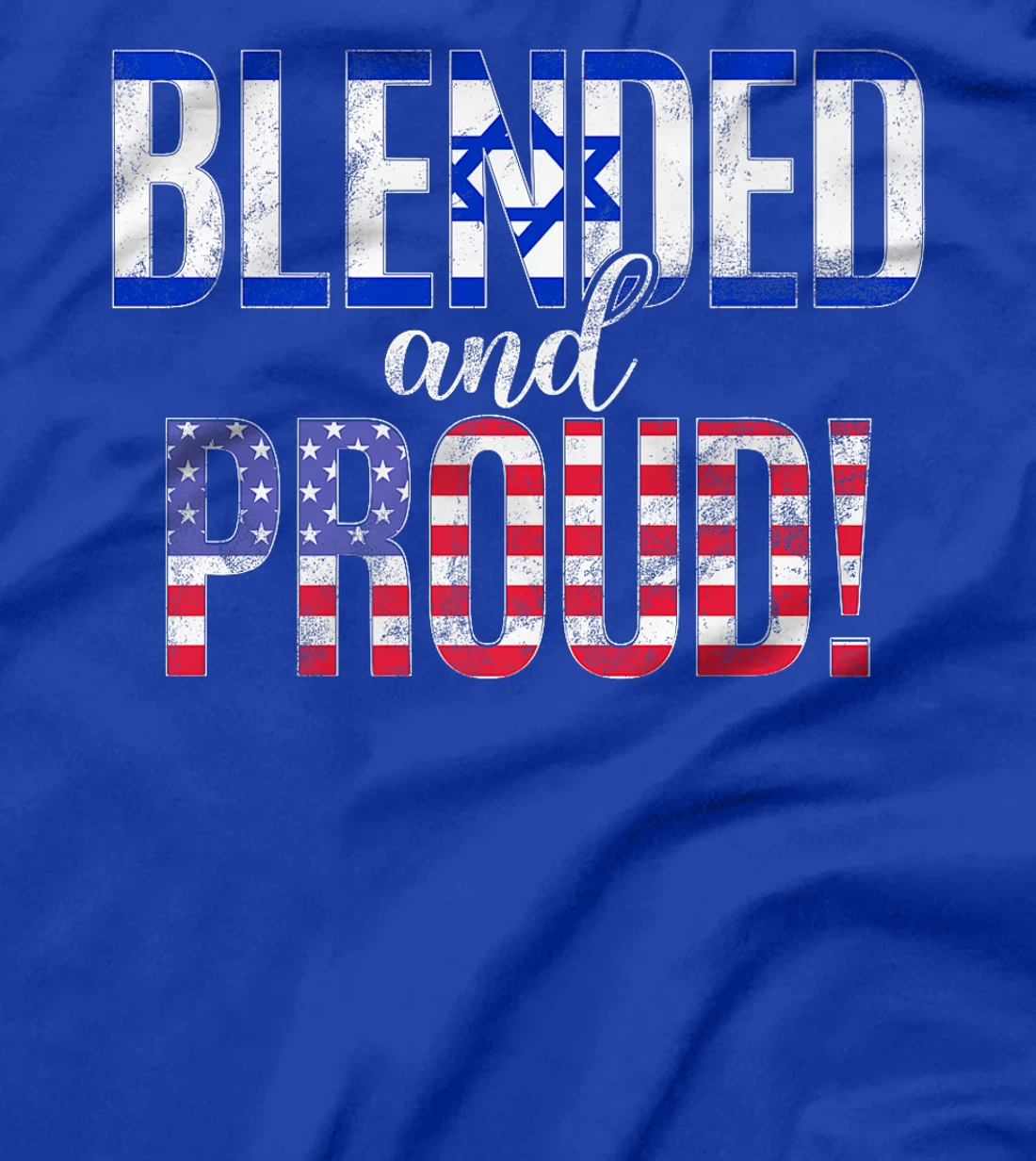 Blended And Proud Nationality Half Israeli Half American Premium T-Shirt