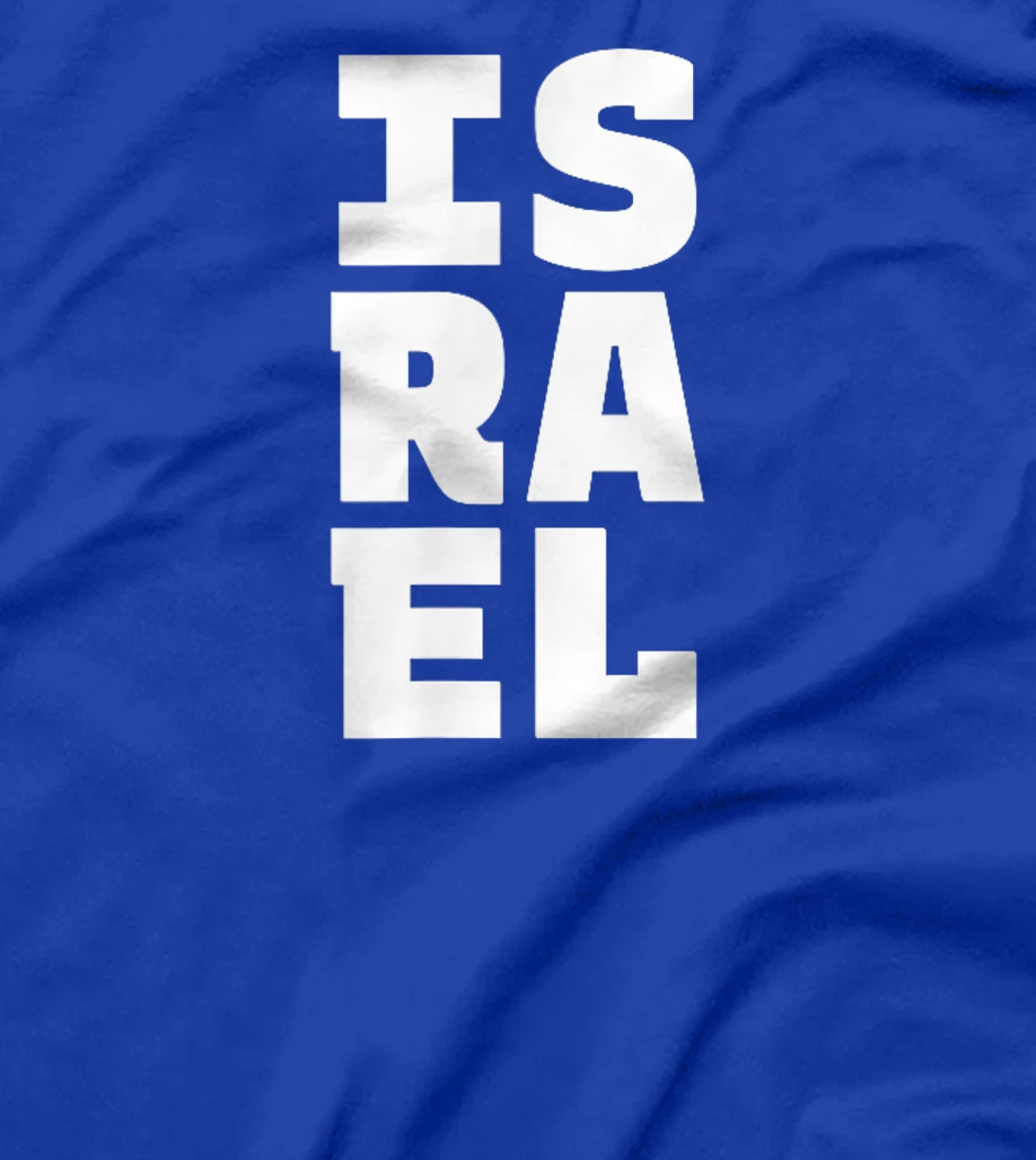 Womens Israel Souvenir - Israeli Pride Letter Box Word Art T-Shirt