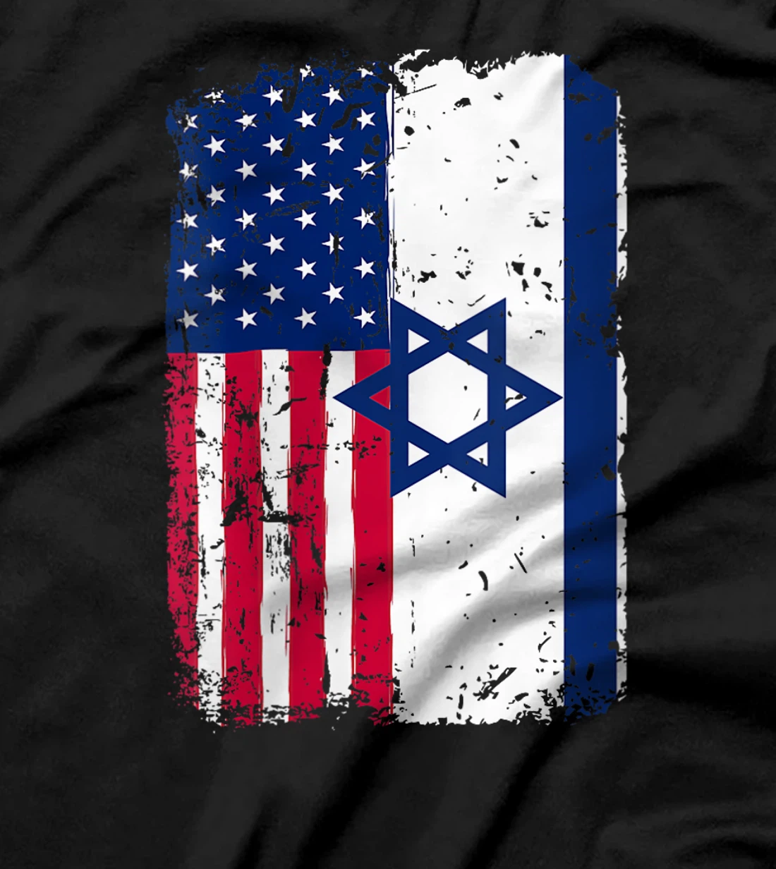 Womens Israel Flag American Israeli Friendship Pride Israel Usa T-Shirt