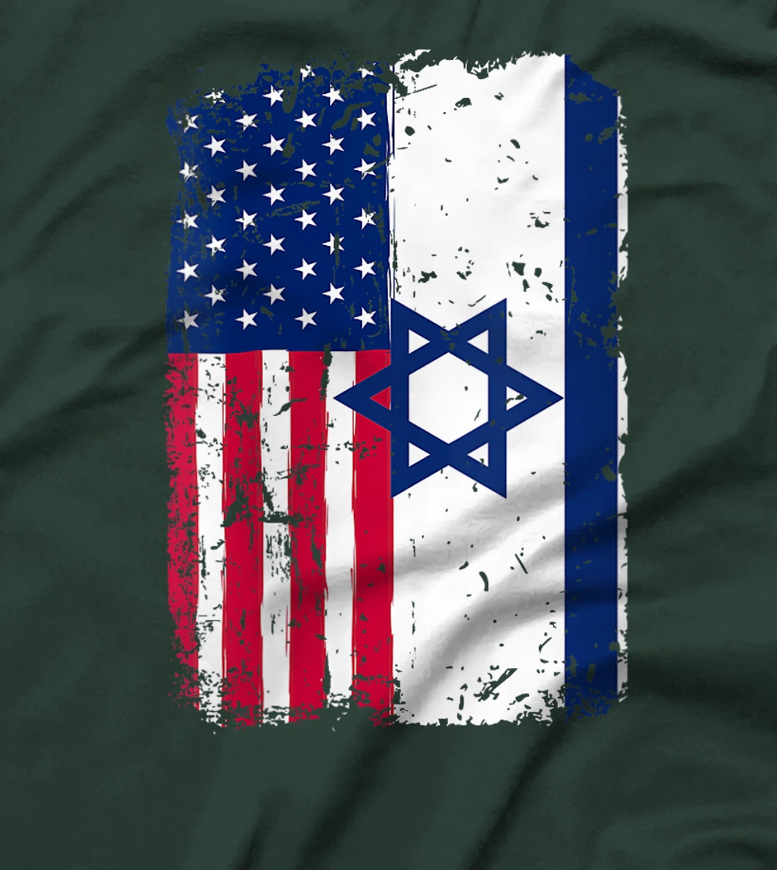 Womens Israel Flag American Israeli Friendship Pride Israel Usa T-Shirt