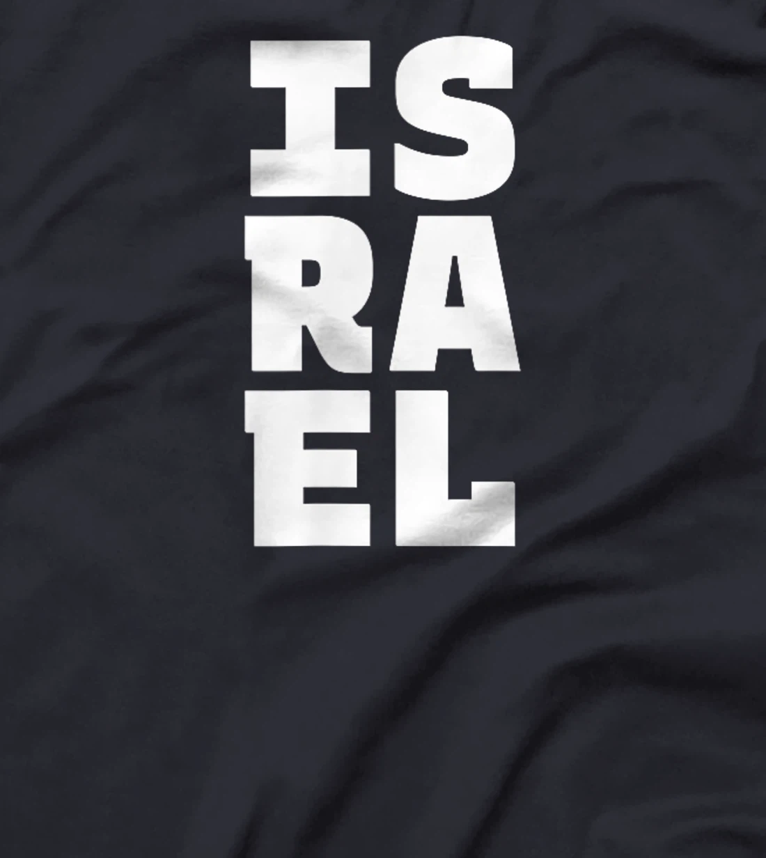 Womens Israel Souvenir - Israeli Pride Letter Box Word Art T-Shirt