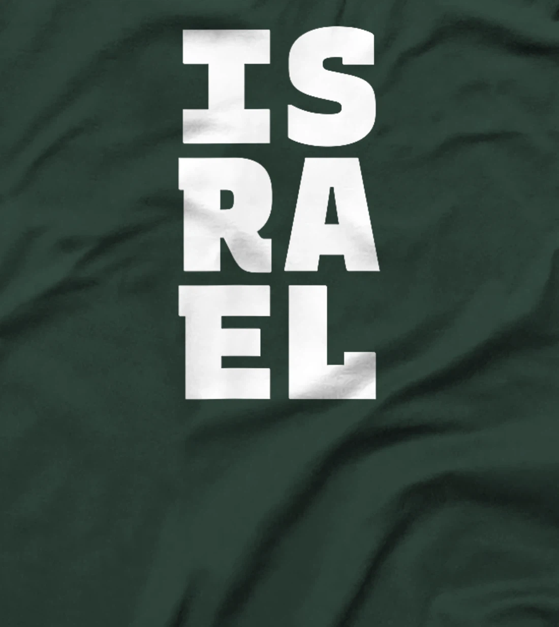 Womens Israel Souvenir - Israeli Pride Letter Box Word Art T-Shirt