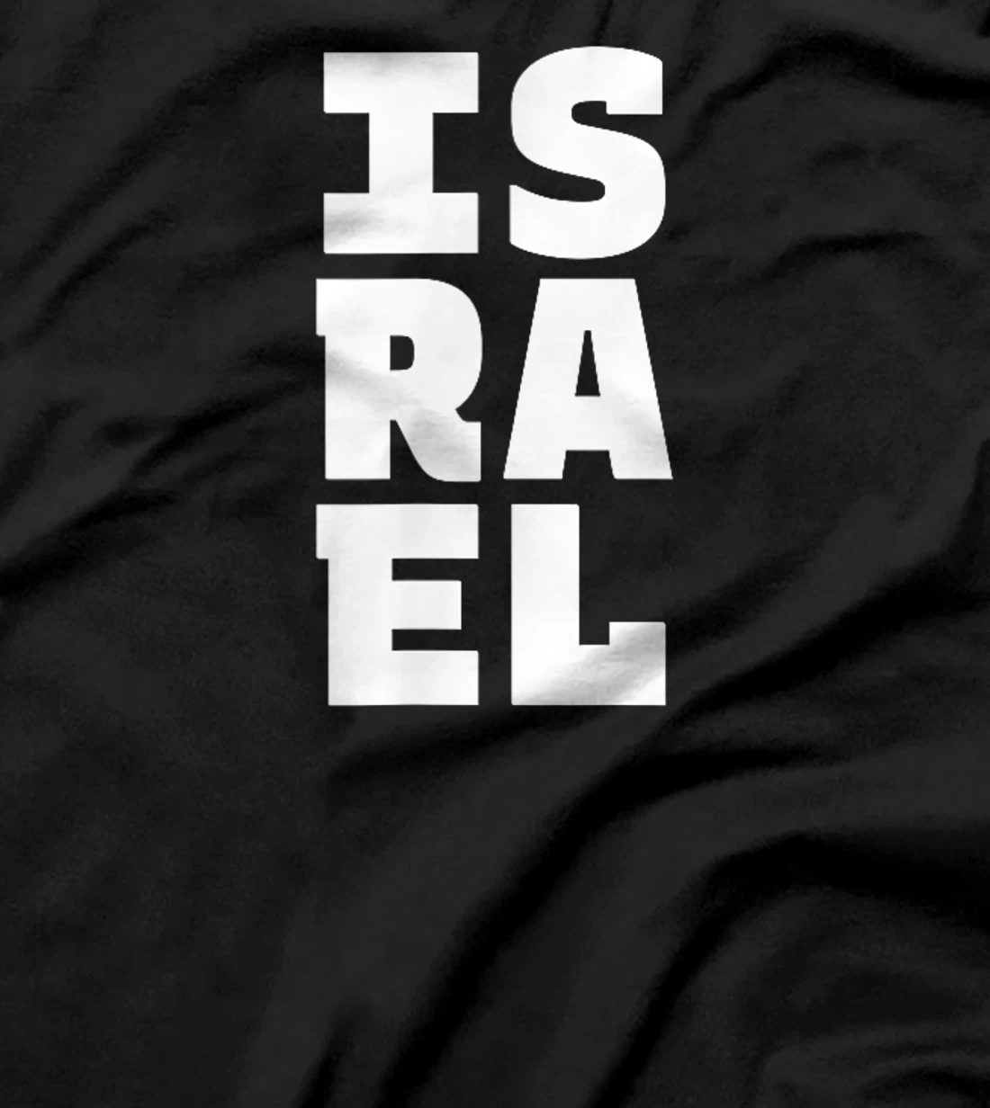 Womens Israel Souvenir - Israeli Pride Letter Box Word Art T-Shirt