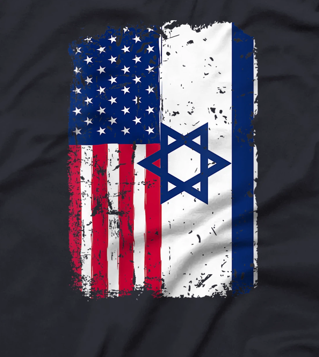 Womens Israel Flag American Israeli Friendship Pride Israel Usa T-Shirt