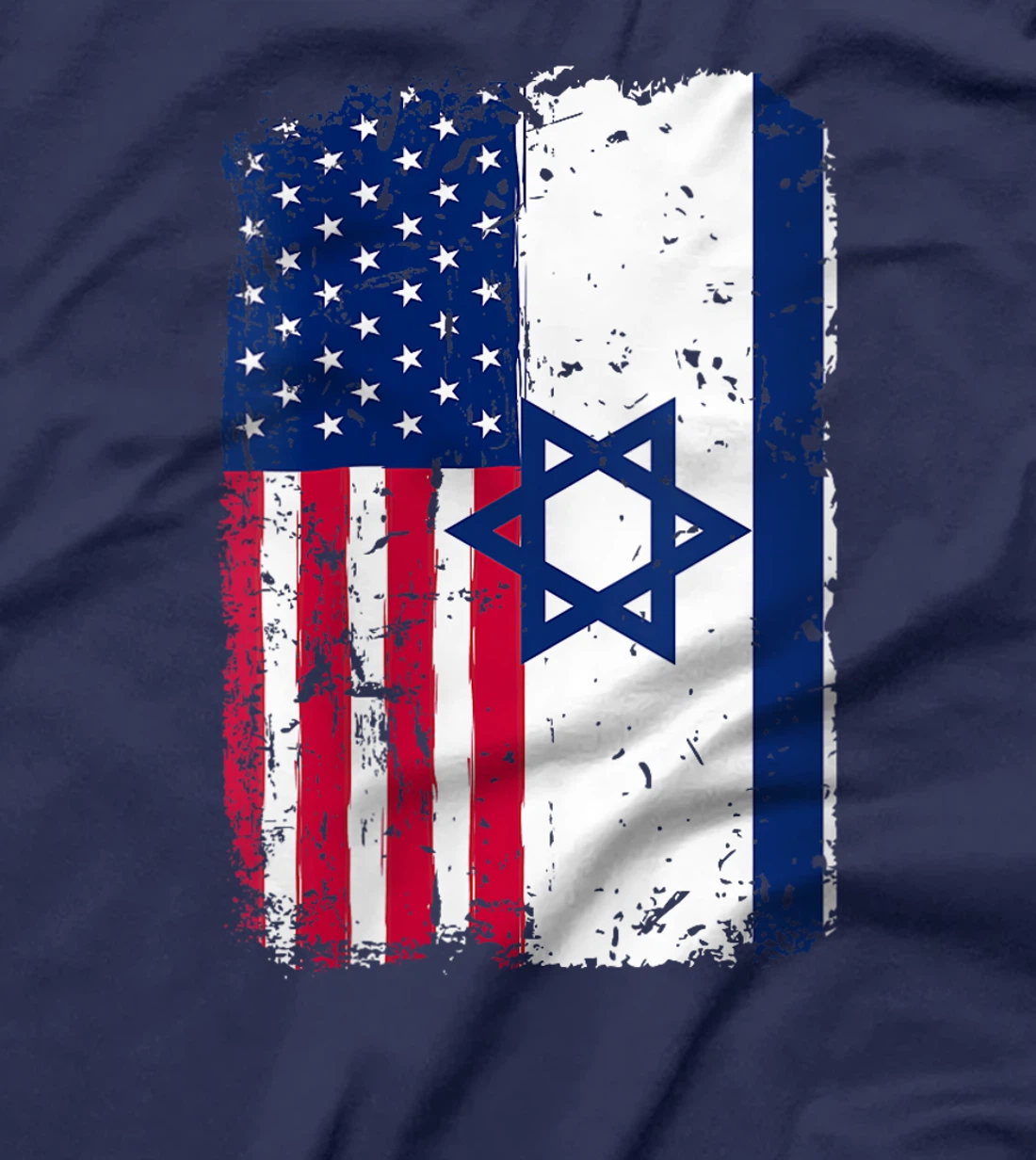 Womens Israel Flag American Israeli Friendship Pride Israel Usa T-Shirt