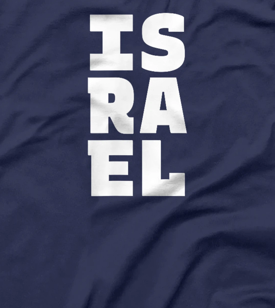 Womens Israel Souvenir - Israeli Pride Letter Box Word Art T-Shirt