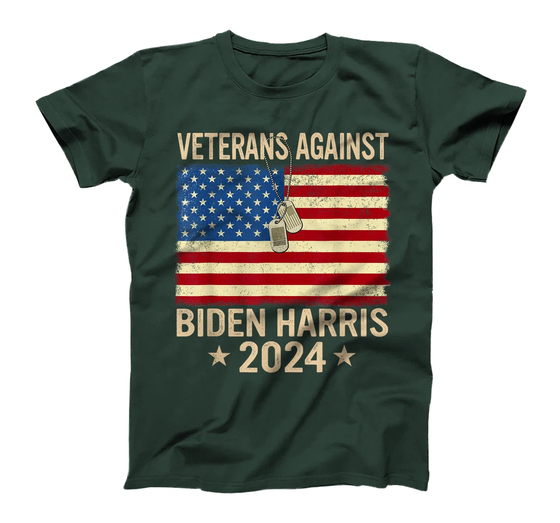 Veterans Against Biden-Harris 2024 Veterans For Trump 2024 T-Shirt