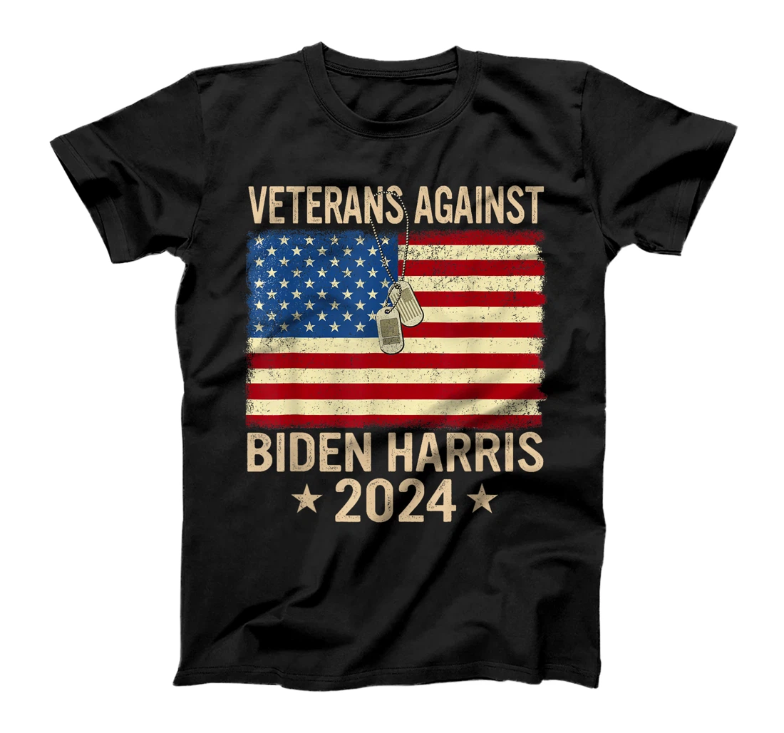 Veterans Against Biden-Harris 2024 Veterans For Trump 2024 T-Shirt