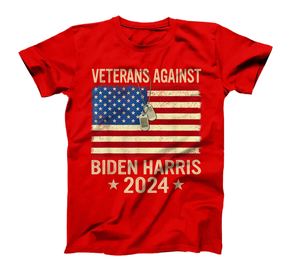 Veterans Against Biden-Harris 2024 Veterans For Trump 2024 T-Shirt