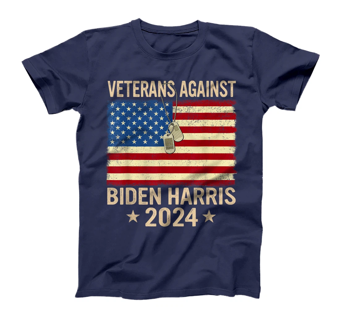Veterans Against Biden-Harris 2024 Veterans For Trump 2024 T-Shirt