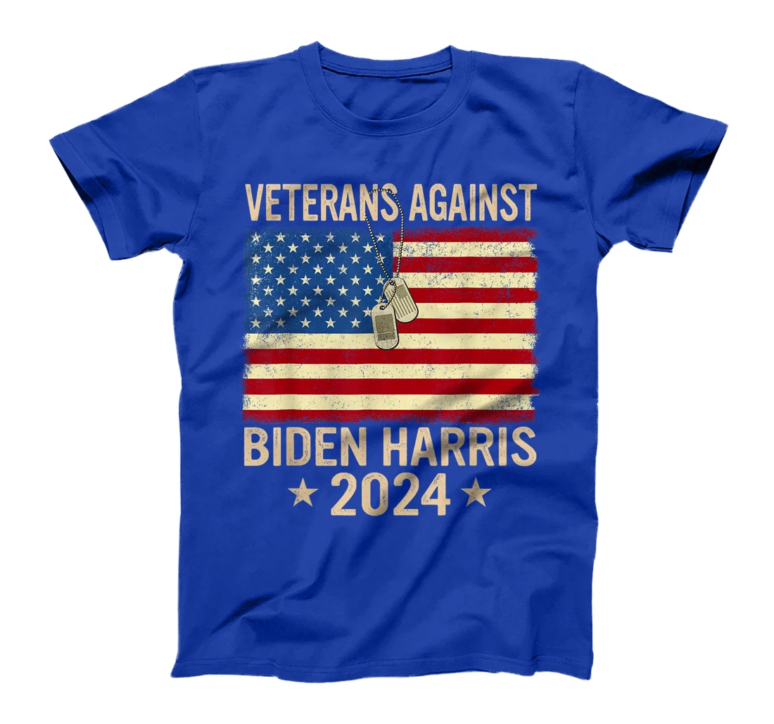 Veterans Against Biden-Harris 2024 Veterans For Trump 2024 T-Shirt