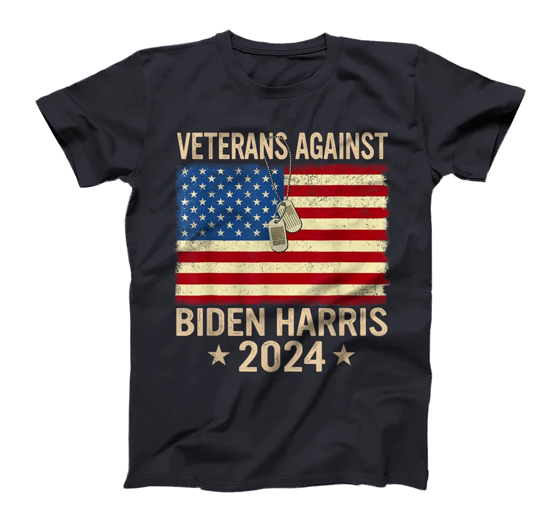 Veterans Against Biden-Harris 2024 Veterans For Trump 2024 T-Shirt