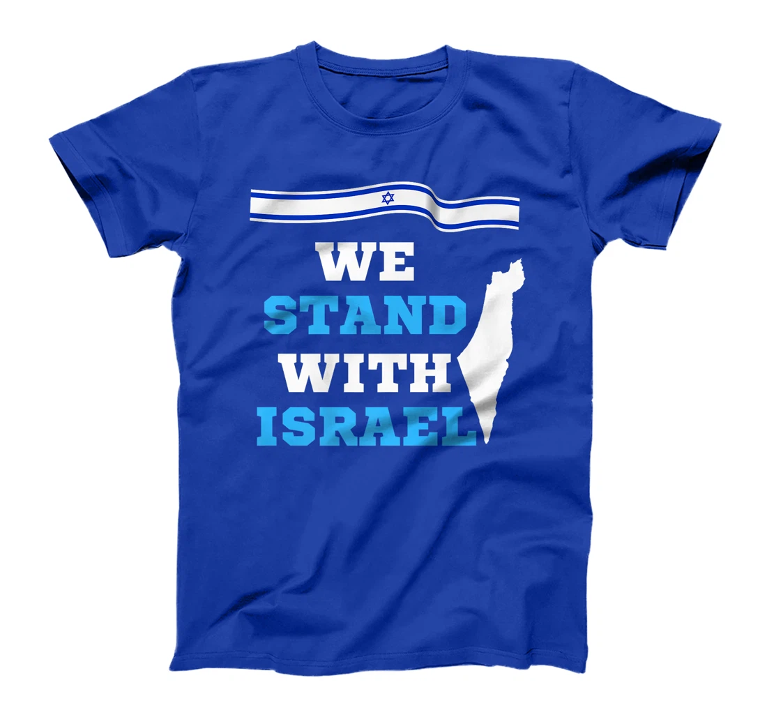 We Stand With Israel - Israeli Flag Premium T-Shirt
