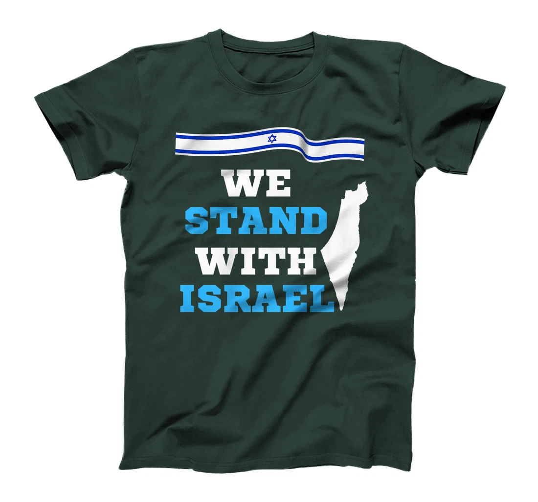 We Stand With Israel - Israeli Flag Premium T-Shirt