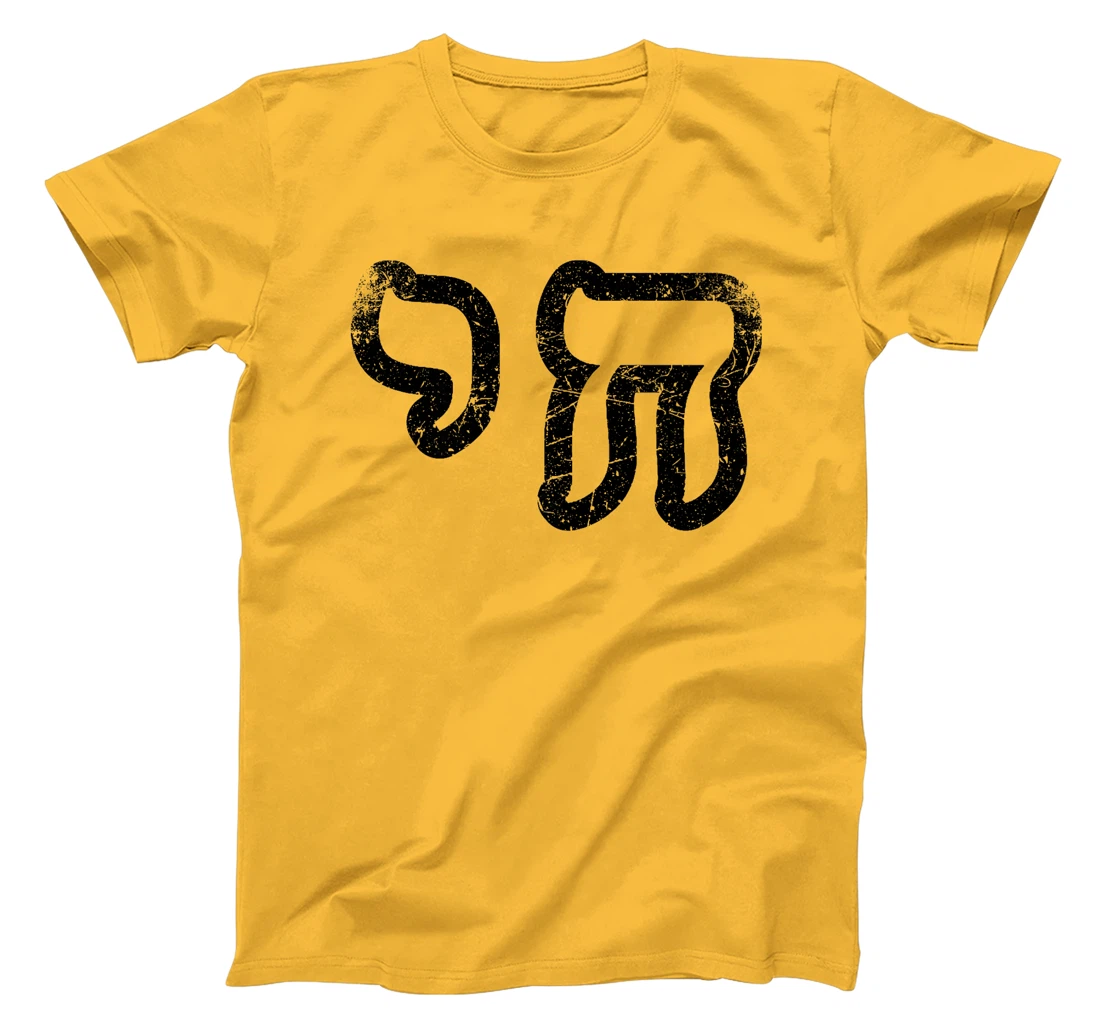 Chai Jewish Israel Hebrew Life Symbol Distressed Vintage Premium T-Shirt