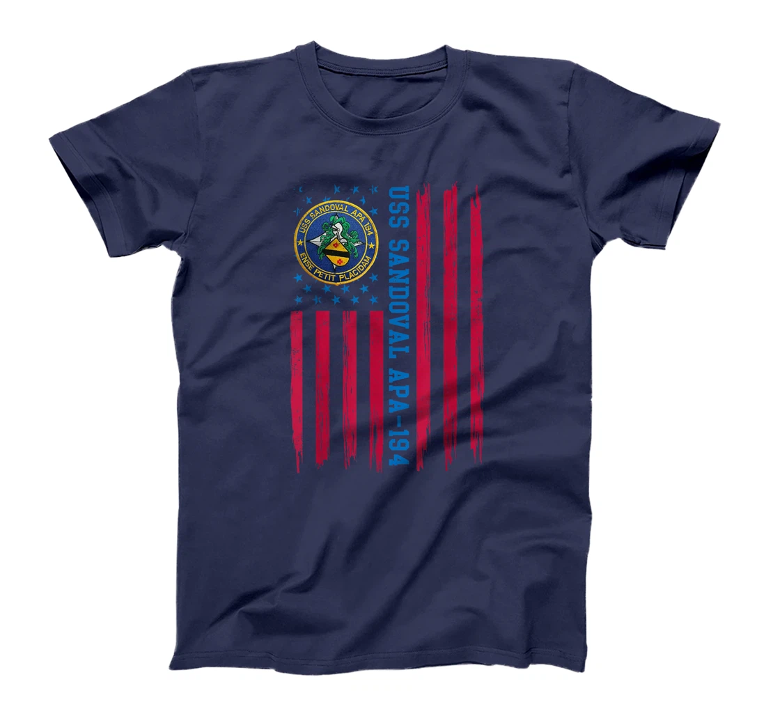 USS Sandoval APA-194 Attack Transport Ship Sailor Veteran T-Shirt