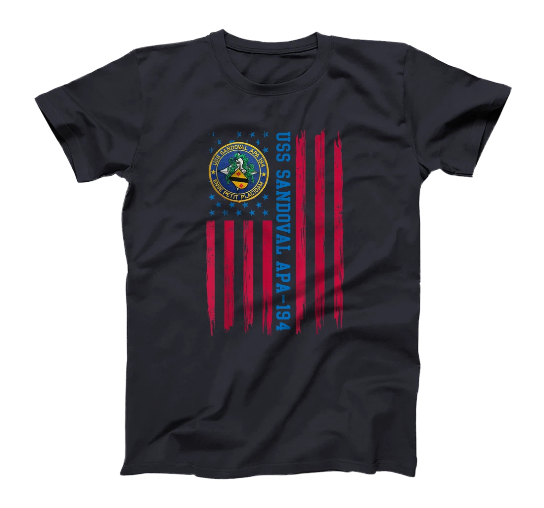 USS Sandoval APA-194 Attack Transport Ship Sailor Veteran T-Shirt